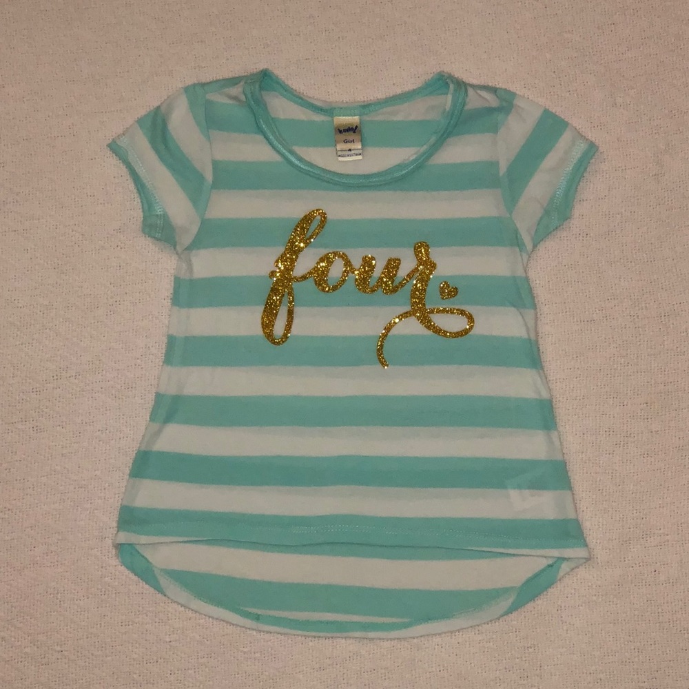 Toddler Girl “Four” Shirt